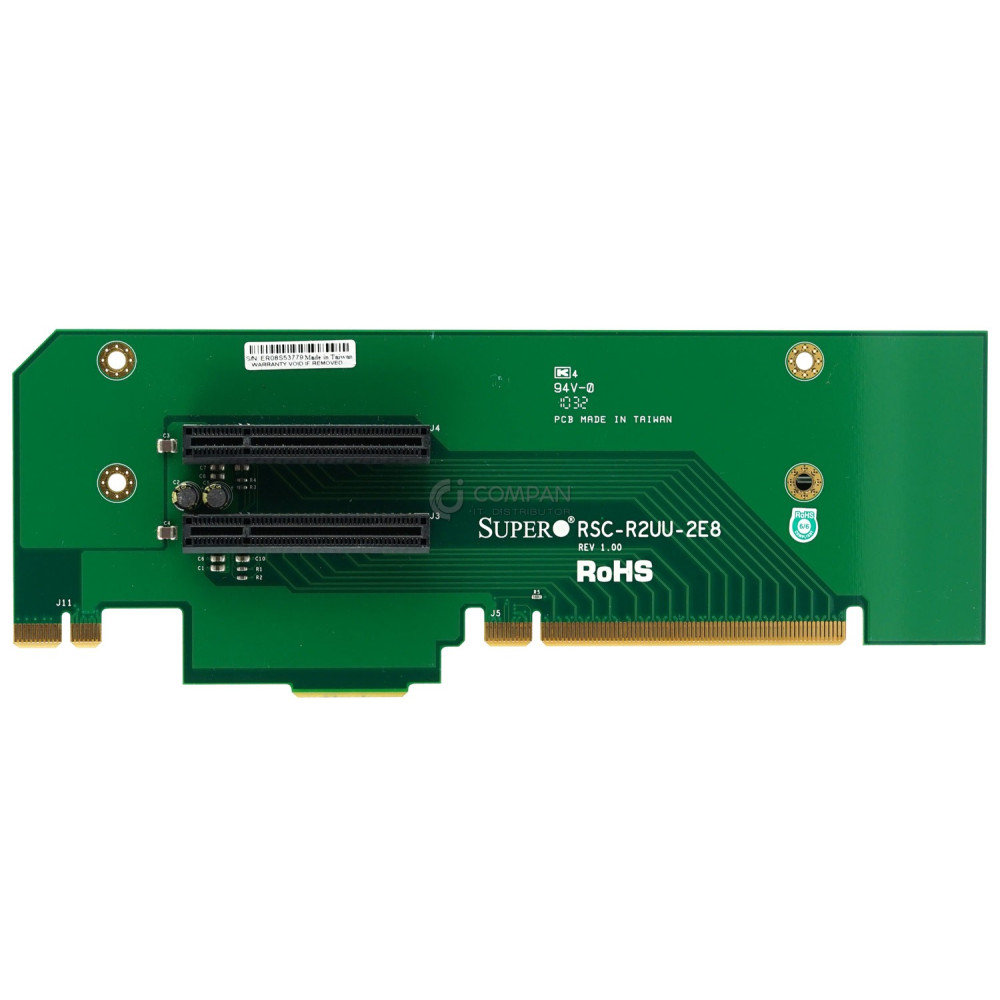 RSC-R2UU-2E8 SUPERMICRO RISER CARD 2X PCI-E X8 RIGHT SLOT FOR SUPERMICRO SC825U